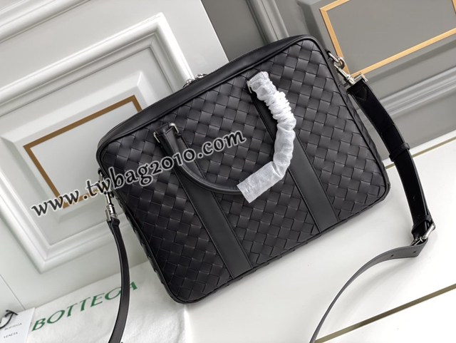 Bottega veneta高端男包 98083 寶緹嘉原單胎牛皮男包 BV經典款編織包男士手提公事包  gxz1366